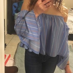 Firty off-shoulder blouse